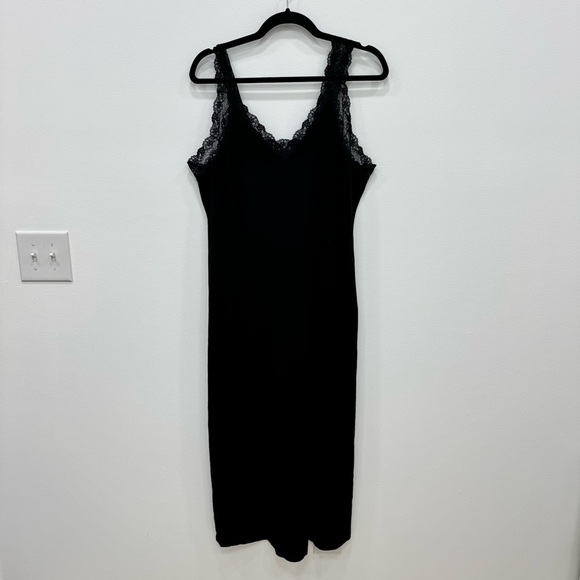Peruvian Connection Other - Peruvian Connection Black Nightgown with Lace and Sheer Back Detail Women's XL